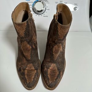 Madden Girl Snakeskin Booties